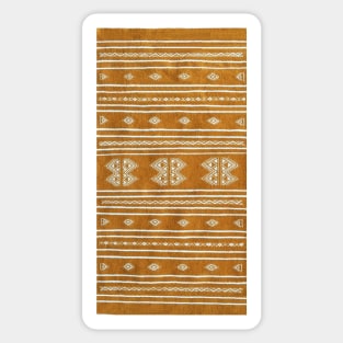 Ocher yellow kilim rug Sticker